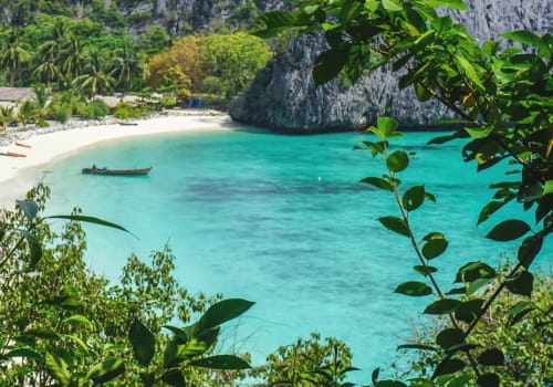 Beach and turquoise water