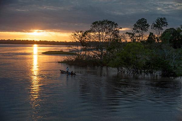 Aria Amazon’s 8-Day Itinerary Day Six - Amazon River Sunset.
