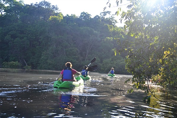 kayaking in the amazon